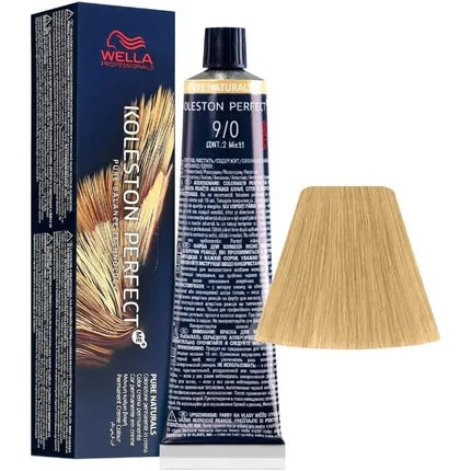 Vopsea de păr, Wella, Koleston Perfect ME+ 9/0, Blond foarte intens clar, 60ml Wella Professionals — preț și oferte