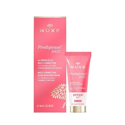 Set Îngrijire Față Nuxe Prodigieuse Boost, Cremă și Loțiune, Culoare Roz — preț și oferte