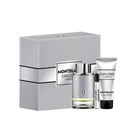 Montblanc Explorer Platinum, Set cadou parfum EDP, 100ml, 75ml, gel de duș 100ml — preț și oferte