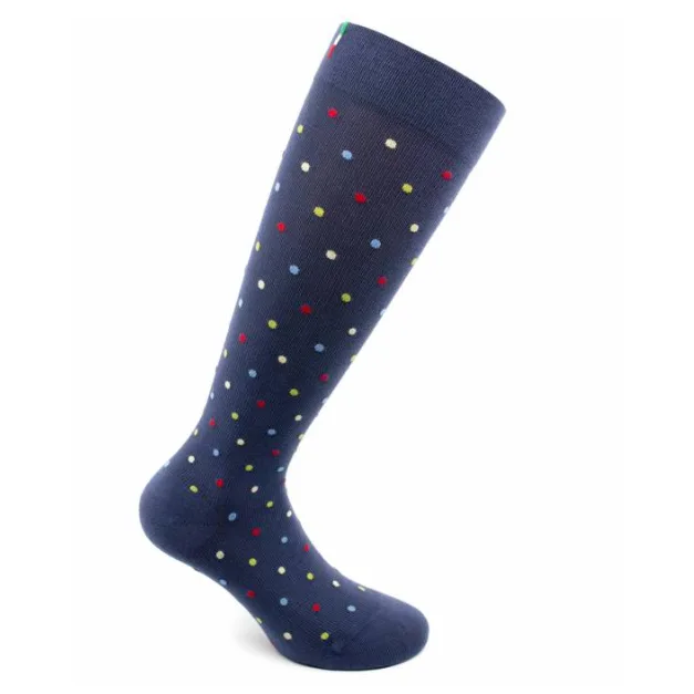 Sosete bumbac pana la genunchi, Fancy Socks, albastru - XL RELAXSAN — preț și oferte
