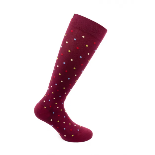 Sosete bumbac pana la genunchi, Fancy Socks, rosu- XL RELAXSAN — preț și oferte
