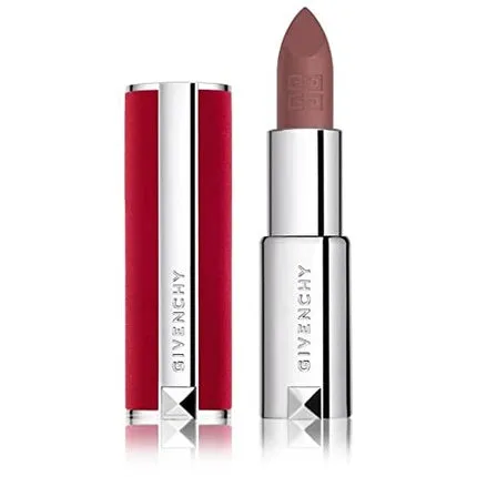 Batom de buze Givenchy Le Rouge Deep Velvet N27, textură mată, ambalaj metalic argintiu — preț și oferte
