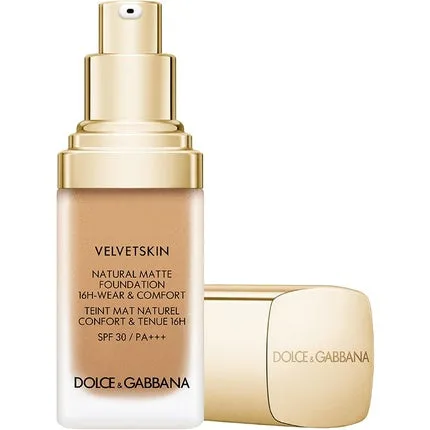 Fond de ten mat Dolce & Gabbana Velvetskin Natural Matte Foundation Cinnamon 355 SPF 30 30 ml — preț și oferte