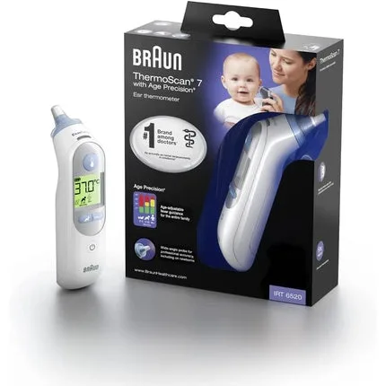 Termometru ureche Braun ThermoScan 7 IRT6520 alb — preț și oferte