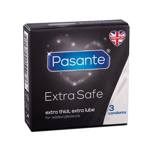 Prezervative Pasante Extra, Negru, Set 3 PASANTE HEALTHCARE LIMITED — preț și oferte