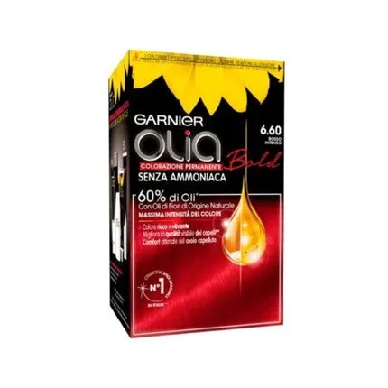 Vopsea de păr permanentă, Garnier, Olia Intense Roșu — preț și oferte