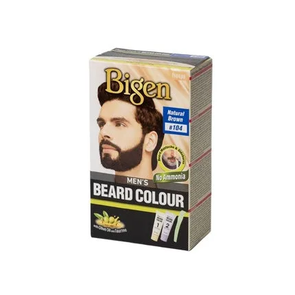 Vopsea barbă, Bigen, B104, maro natural — preț și oferte