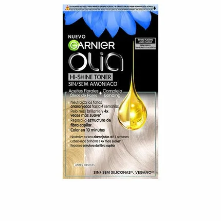 Vopsea de păr, Garnier Olia, Toner No. 10.01 Blond Platinat, fără amoniac — preț și oferte