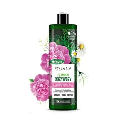 Șampon nutritiv pentru păr Herbapol Polană cu mușețel și păpădie, 257g, Verde — preț și oferte