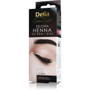 Vopsea sprâncene, Delia Cosmetics, negru, 15 aplicări