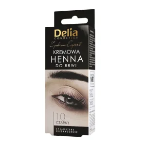 Vopsea sprâncene, Delia Cosmetics, negru, rezistență îndelungată