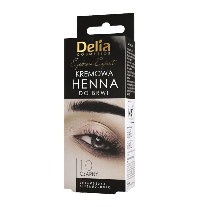 Vopsea sprâncene, Delia Cosmetics, negru, rezistență îndelungată — preț și oferte