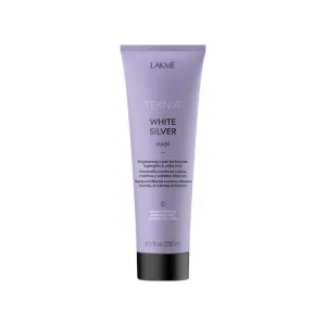 Lakmé Teknia White Silver Mask, Mască pentru păr colorat alb și argintiu, 250 ml