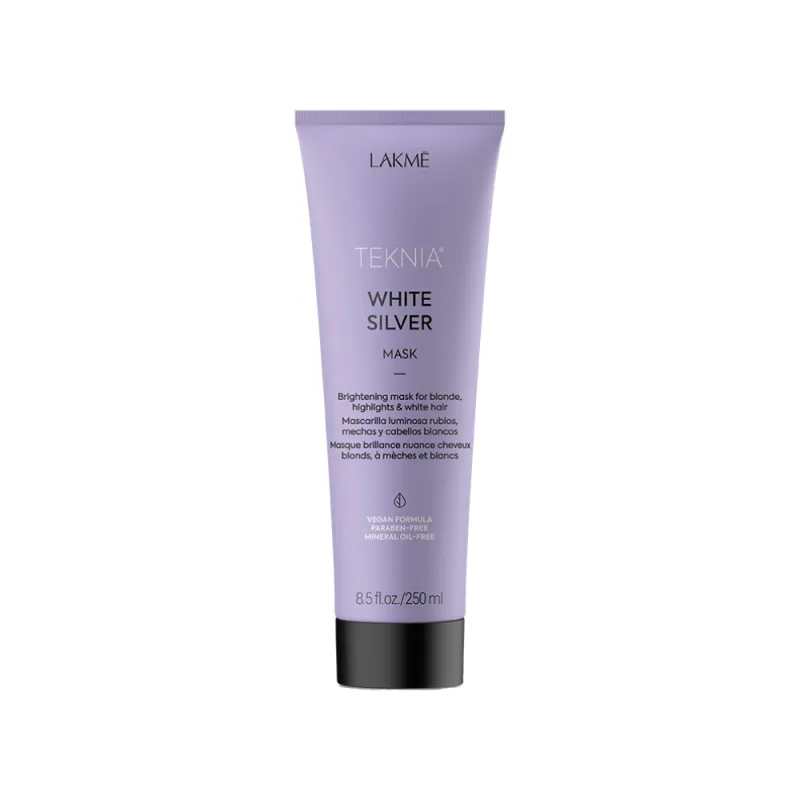 Lakmé Teknia White Silver Mask, Mască pentru păr colorat alb și argintiu, 250 ml — preț și oferte