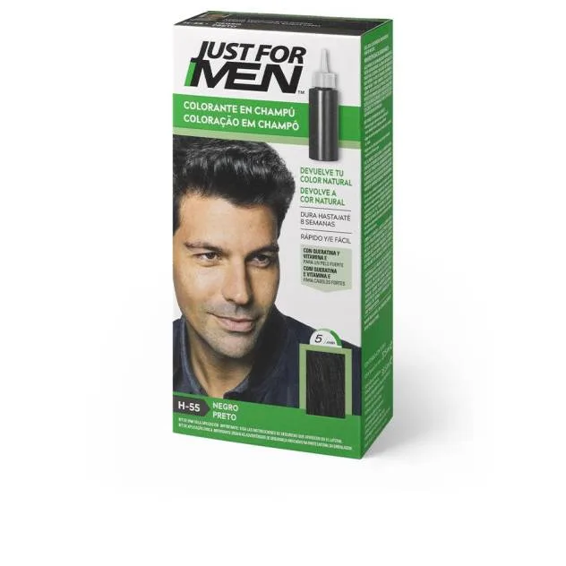 Șampon colorant, Just For Men, Natural Black, 30ml — preț și oferte