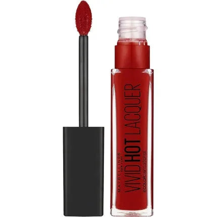 Ruj lichid Maybelline Vivid Hot Lacquer Number 70 So Hot, Culoare Roșie Intensă Maybelline NY — preț și oferte