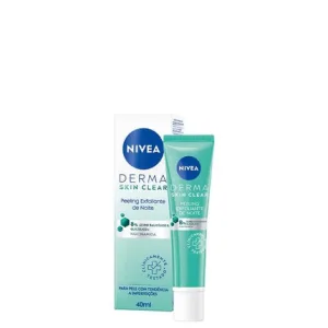Nivea Derma Skin Clear, Peel Exfoliant de Noapte, Acid Salicilic + Glicolic, 40ml