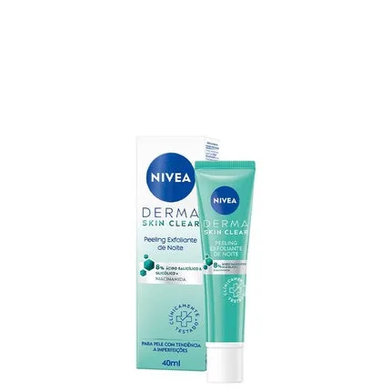 Nivea Derma Skin Clear, Peel Exfoliant de Noapte, Acid Salicilic + Glicolic, 40ml — preț și oferte