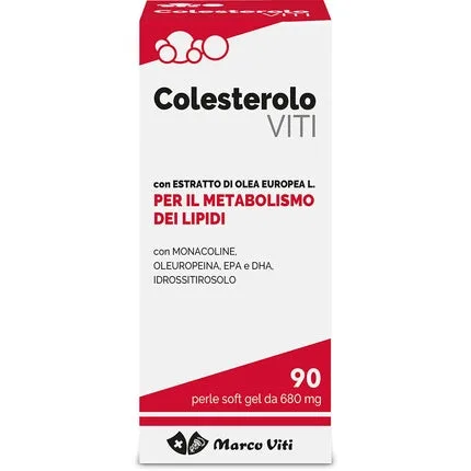 Supliment Colesterol, Marco Viti, 90 capsule, roșu — preț și oferte