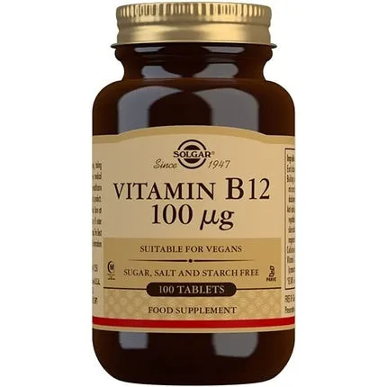 Supliment alimentar, Solgar, Vitamina B12, 100 µg, 100 tablete — preț și oferte