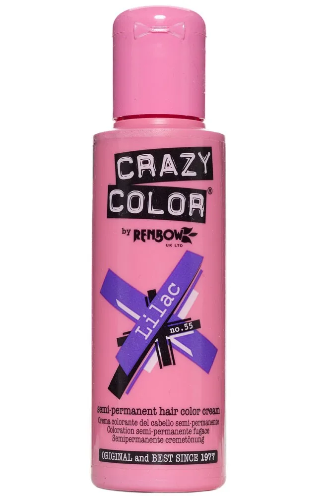 Cremă colorantă semi-permanentă, Crazy Color, Lilac, 100 ml — preț și oferte