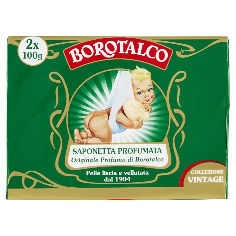 Săpun solid, Borotalco, parfum borotalcum, 100g, pachet 2 buc. — preț și oferte