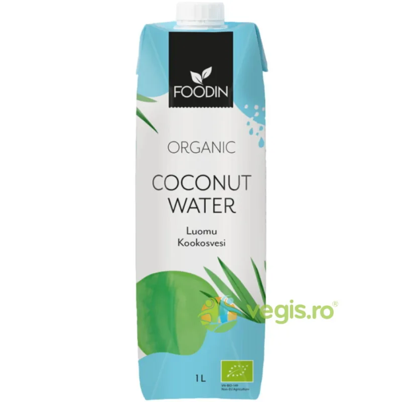 Apa de Cocos Naturala Ecologica/Bio 1L FOODIN — preț și oferte