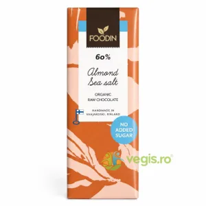Ciocolata cu Migdale si Sare de Mare Raw Ecologica/Bio 40g