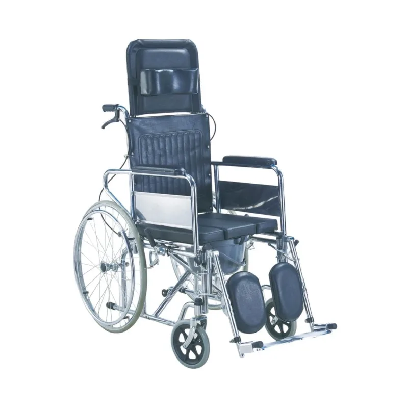 Scaun cu rotile si vas de toaleta, spatar rabatabil, JL609GCU JIANLIAN HOMECARE PRODUCTS — preț și oferte