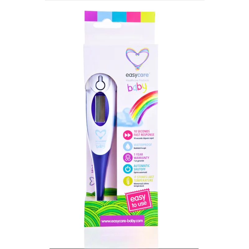 Termometru digital cu varf flexibil impermeabil Baby, 1 bucata, EasyCare — preț și oferte