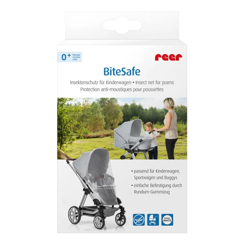 Plasa de insecte pentru caruciorul bebelusilor alba, 1 bucata, Reer — preț și oferte