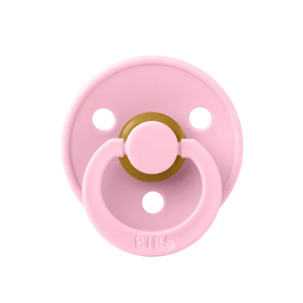 Suzeta din latex cu tetina rotunda 0 luni+ Colour Baby Pink, 1 bucata, Bibs — preț și oferte