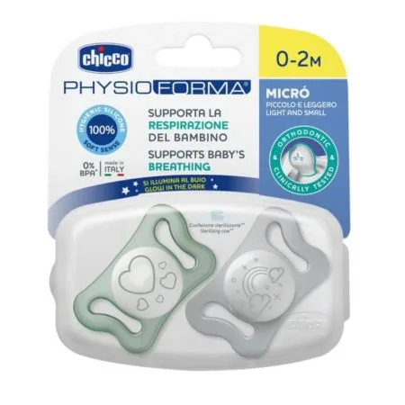 Suzete PhysioForma Micro 0-2 luni, 2 bucati, Chicco — preț și oferte