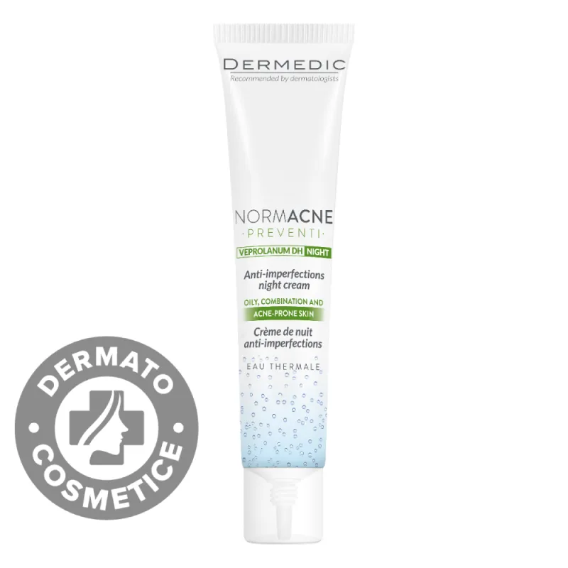 Crema de noapte anti-imperfectiuni Normacne, 40ml, Dermedic — preț și oferte