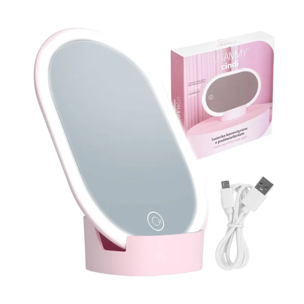 Oglinda cosmetica iluminata Vitammy Cindi, cu reglare in orice unghi — preț și oferte