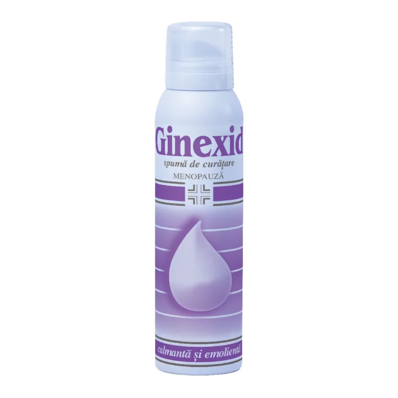 Spuma de curatare pentru ingiena intima la menopauza Ginexid, 150 ml, Naturpharma — preț și oferte