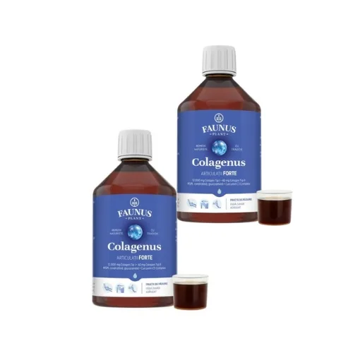 Colagenus Articulatii Forte Pachet 2 x 500ml – Colagen Lichid pentru Articulatii, Muschi si Ligamente, Faunus FAUNUS PLANT — preț și oferte