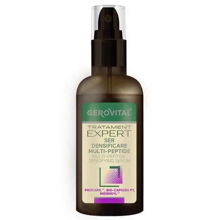 Ser densificare multi-peptide pentru păr Tratament Expert, 100 ml, Gerovital — preț și oferte