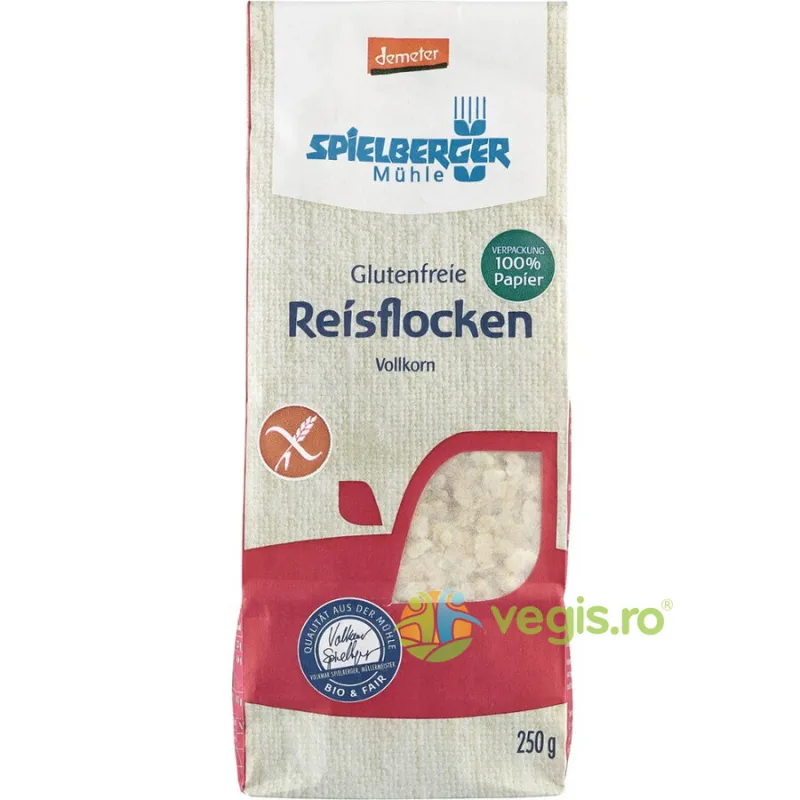 Fulgi de Orez fara Gluten Demeter Ecologici/Bio 250g SPIELBERGER — preț și oferte