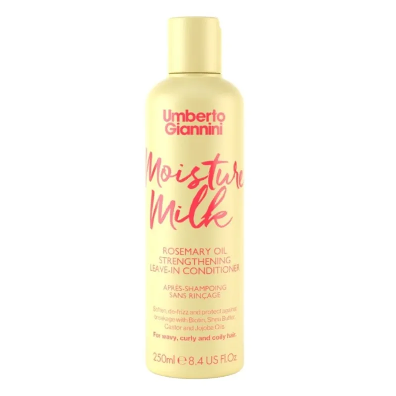 Balsam leave-in fortifiant cu ulei de Rozmarin Moisture Milk Strong Curls, 250ml, Umberto Giannini — preț și oferte