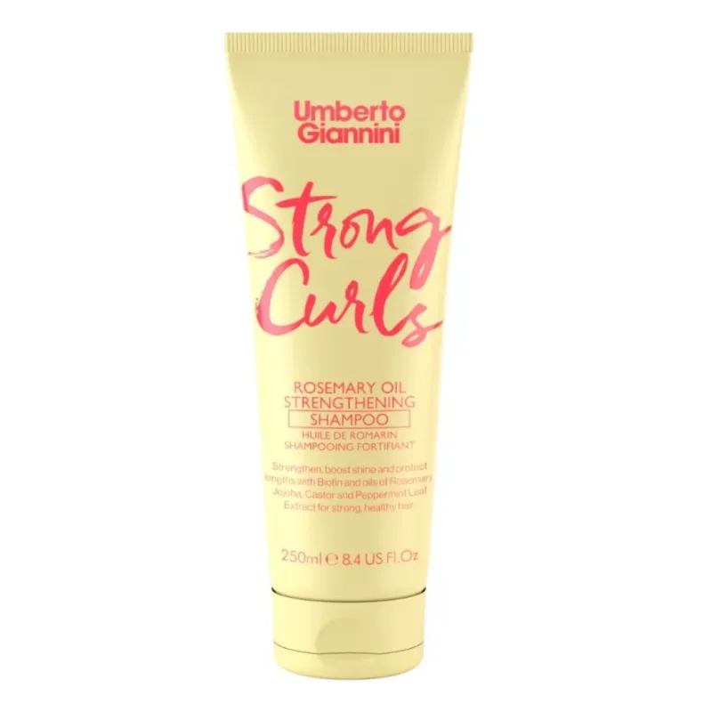 Sampon fortifiant cu ulei de Rozmarin Strong Curls, 250ml, Umberto Giannini — preț și oferte