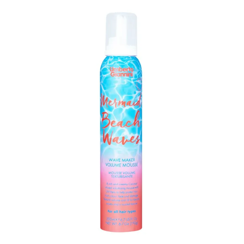 Spuma pentru volum si texturarea parului, cu filtru UV, Mermaid Beach Waves, 200 ml, Umberto Giannini — preț și oferte