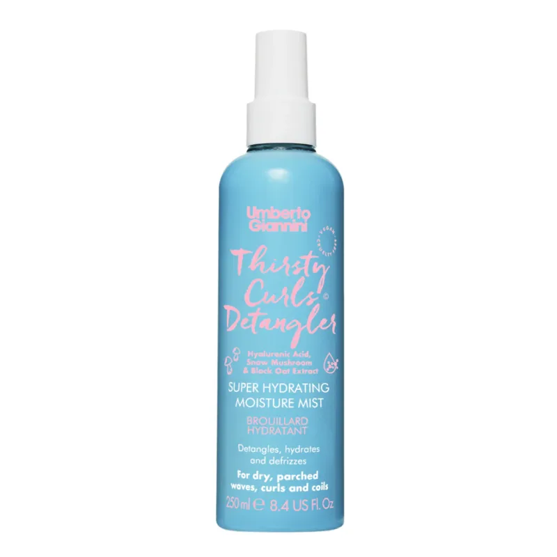 Spray pentru hidratare profunda si definirea buclelor Thirsty Curls Detangler, 250 ml, Umberto Giannini — preț și oferte