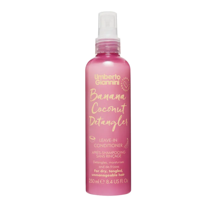 Balsam spray leave-in pentru descurcarea parului Banana Coconut Detangler, 250ml, Umberto Giannini — preț și oferte