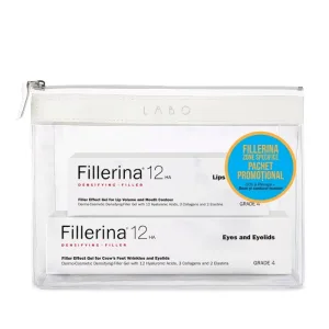 Pachet Fillerina 12HA Grad 4 pentru ochi și buze, 15 ml + 7 ml