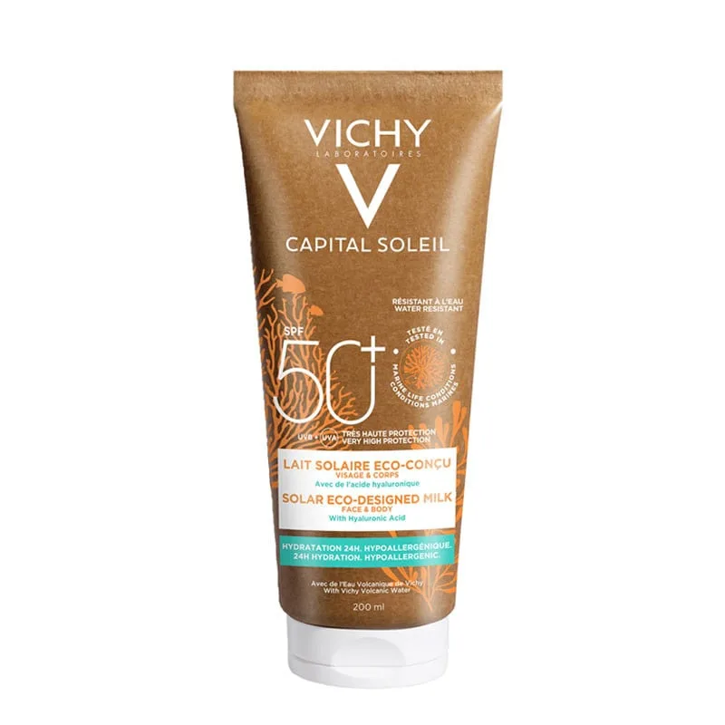 Lapte cu protectie solara SPF 50, Eco Tube, 200ml, Vichy — preț și oferte