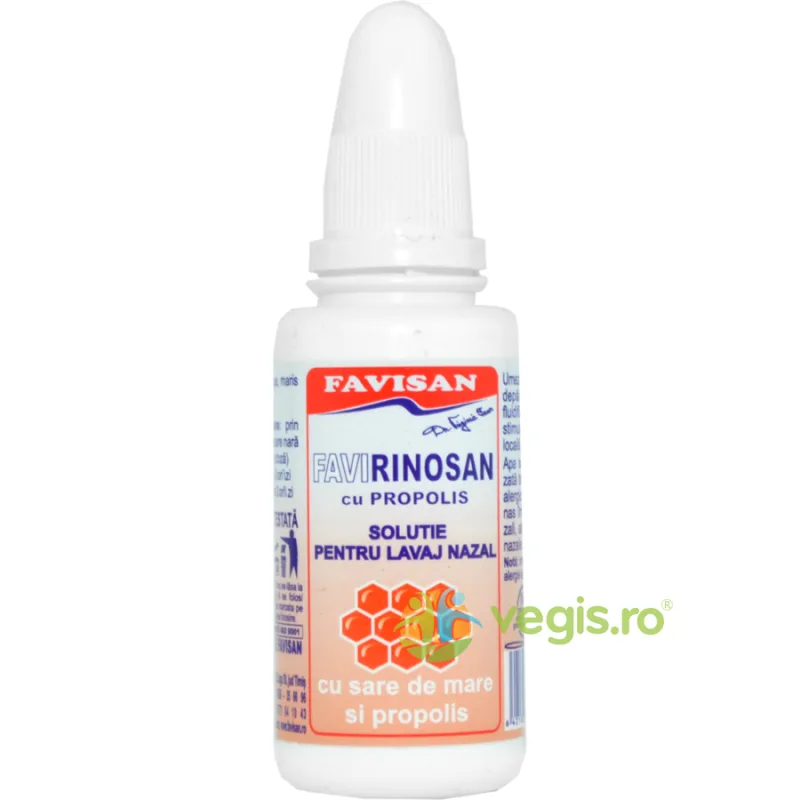 Rinosan Solutie pentru Lavaj Nazal cu Propolis 30ml Favisan — preț și oferte