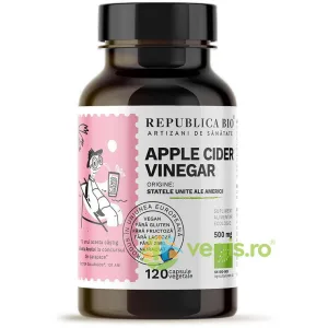 Apple Cider Vinegar (Otet din Cidru de Mere) Ecologic/Bio 120cps