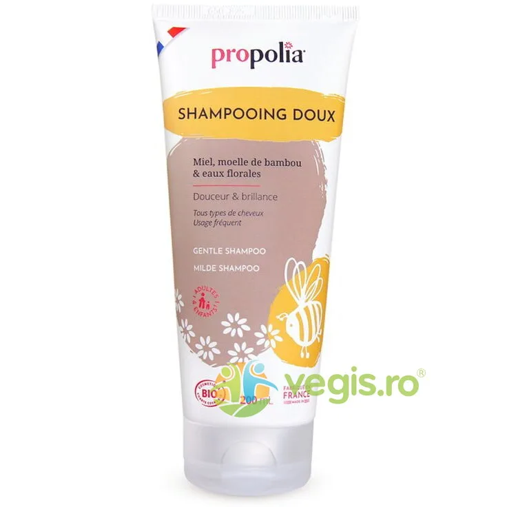 Sampon Delicat Bio cu Miere, Bambus si Ape Florale 200ml PROPOLIA — preț și oferte