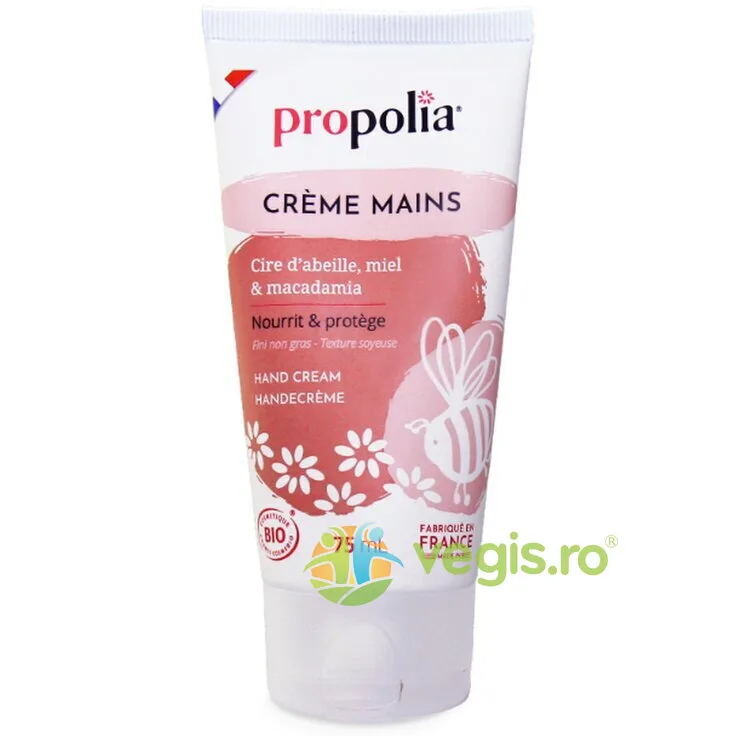 Crema de Maini Bio cu Ceara de Albine, Miere si Macadamia 75ml — preț și oferte